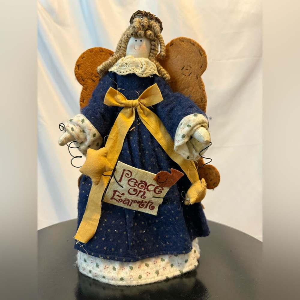 Angel Christmas Treetopper Decor-Granny/ Cottage Core Handmade Vintage